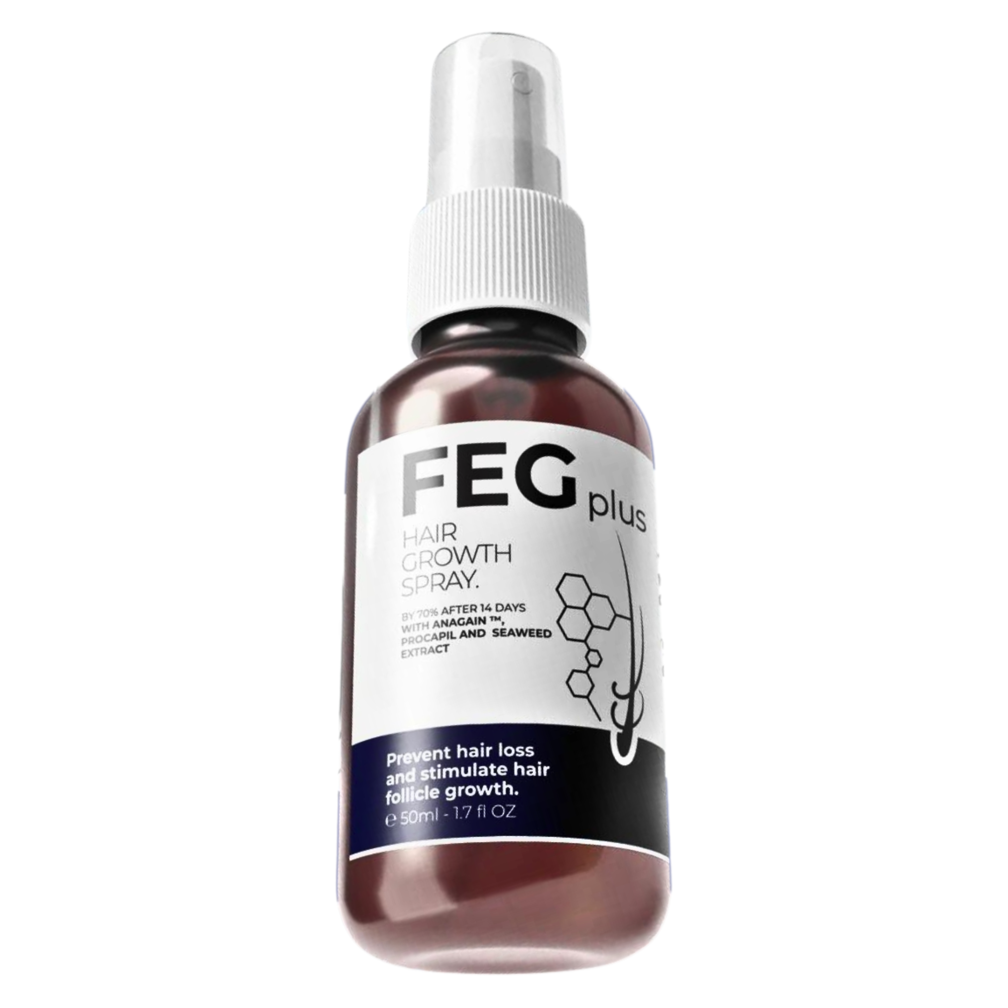 Original FEG Plus Hair Growth Spray - 50ml - Image 2