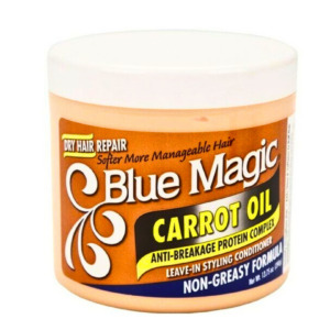 Blue Magic Carrot Oil Leave In Conditioner for Hair Repair Treatment