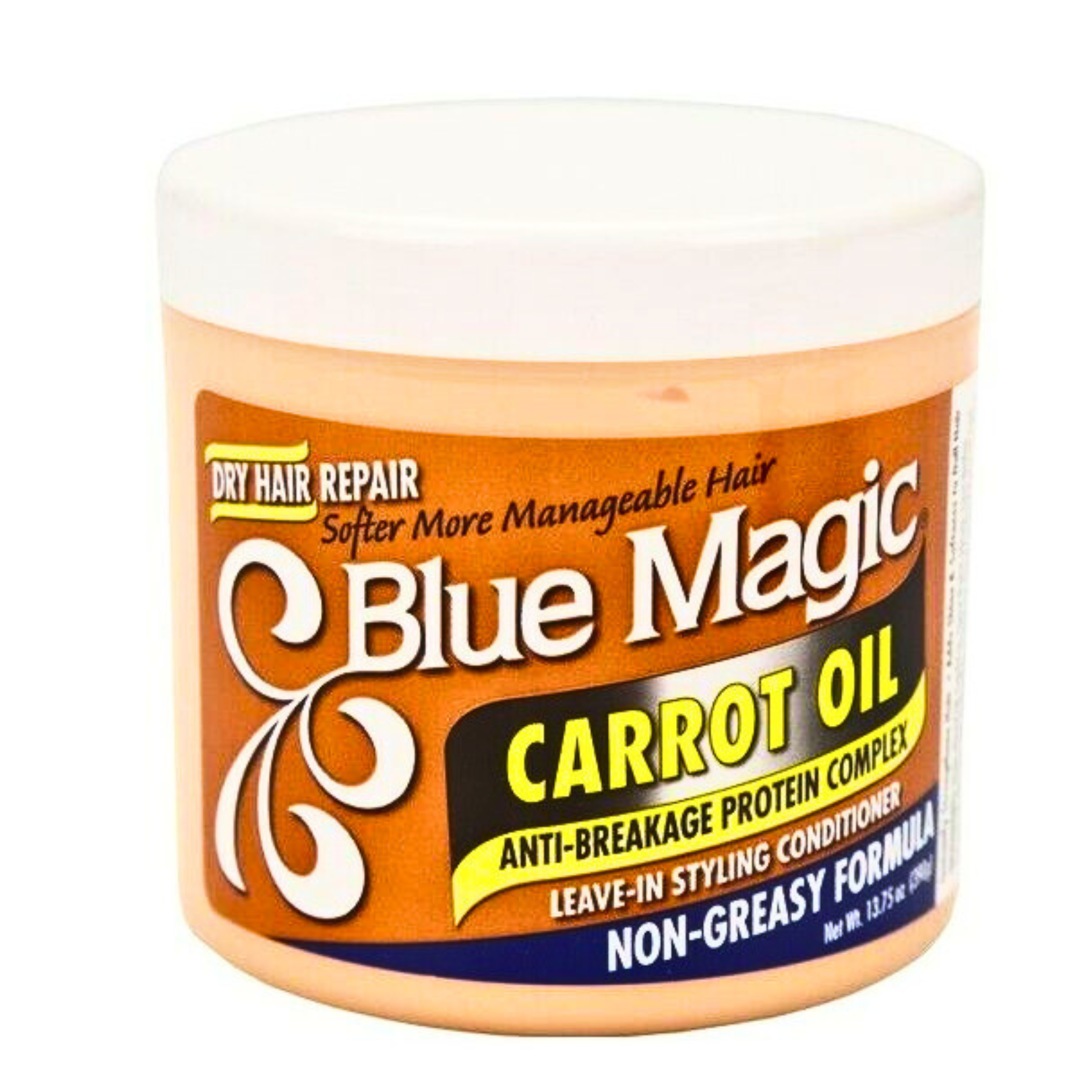 Blue Magic Carrot Oil Leave In Conditioner for Hair Repair Treatment